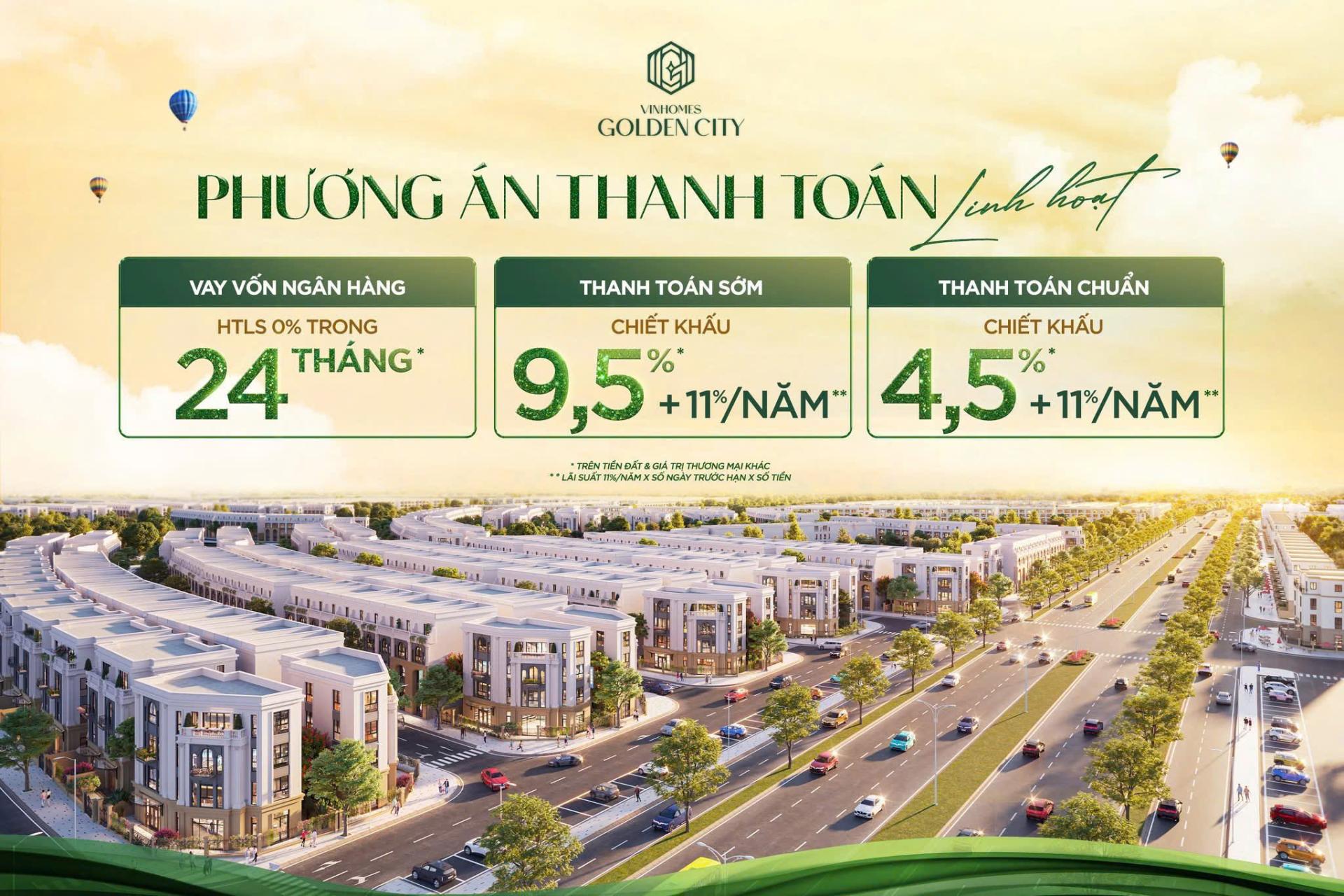 Chính sách giãn xây tại Vinhomes Golden City