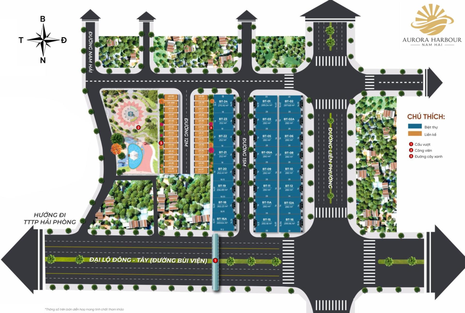 Biệt thự & nhà liền kề Aurora Harbour Nam Hải