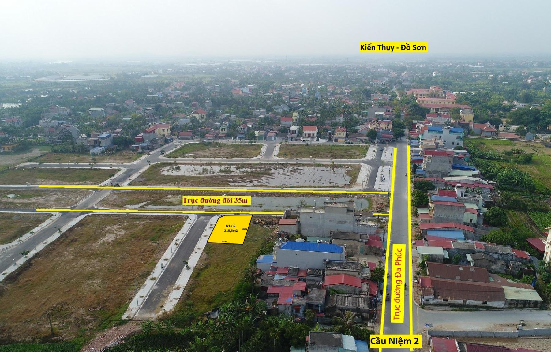 Lô góc 215m2 khu Đa Phúc Central Park, Dương Kinh