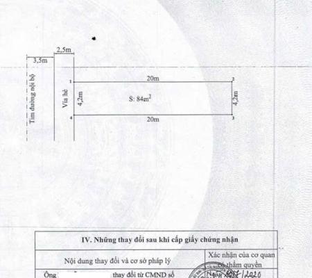 Đất 84m2 mặt phố Tô Vũ, Văn Cao