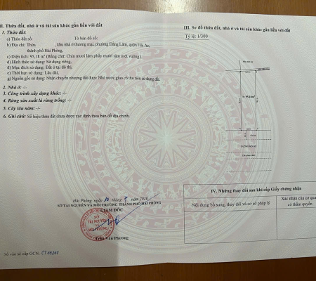 Đất 95m2 đường Nguyễn Đồn, Đằng Lâm, Hải An