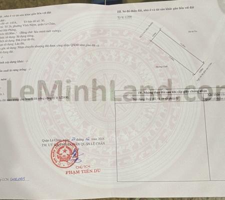 Nhà 3,5 tầng 60m đường Vĩnh Cát, Thiên Lôi, Lê Chân