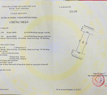 Đấtt 85m2 khu phân lô An Trang, An Đồng, An Dương, HP