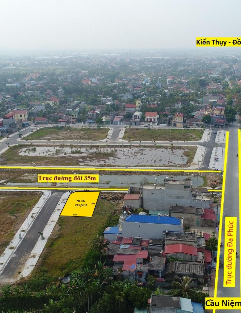 Lô góc 215m2 khu Đa Phúc Central Park, Dương Kinh